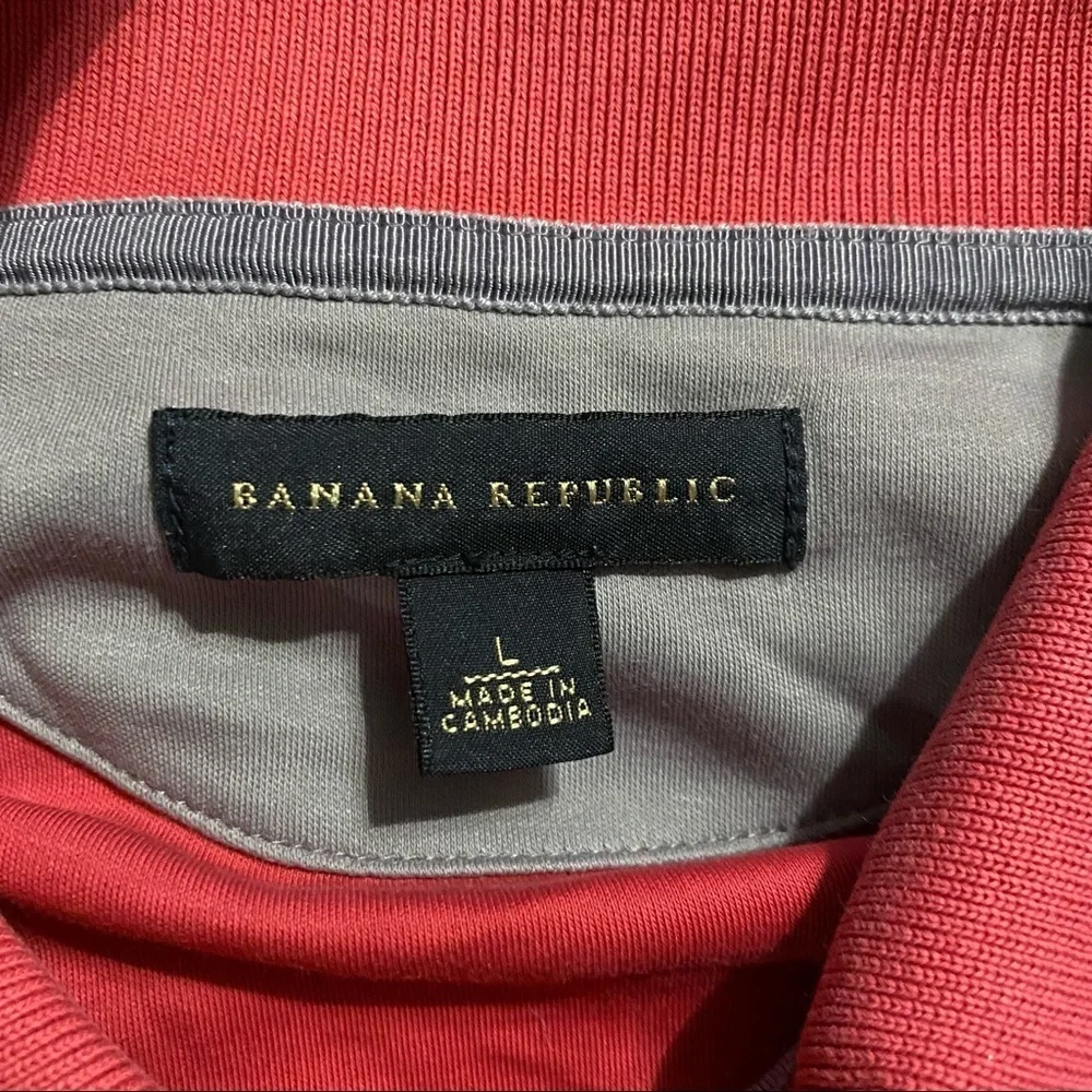 Banana Republic Pink Rose Cotton Polo Shirt